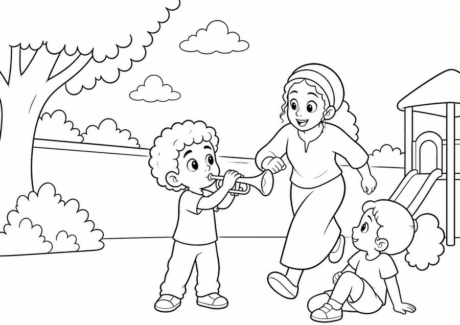 דף צביעה: פרשת בהעלותך