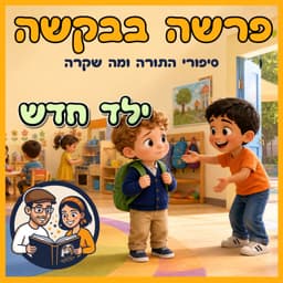 עטיפת הפרק: פרשת משפטים - ילד חדש ✨
