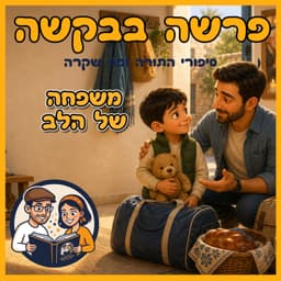 עטיפת הפרק: פרשת ויחי - משפחה של הלב 🎙️❤️