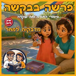 עטיפת הפרק: פרשת בשלח - מדבקות למחר - פרק לייב! 🎙️✨